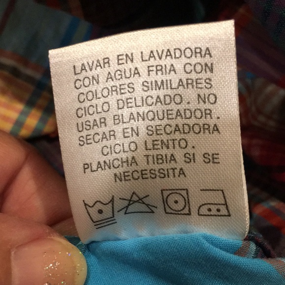 Roper Bright Plaid Country Western Button Up Shirt Long Sleeved Mens 2XL Resale - Picture 10 of 16